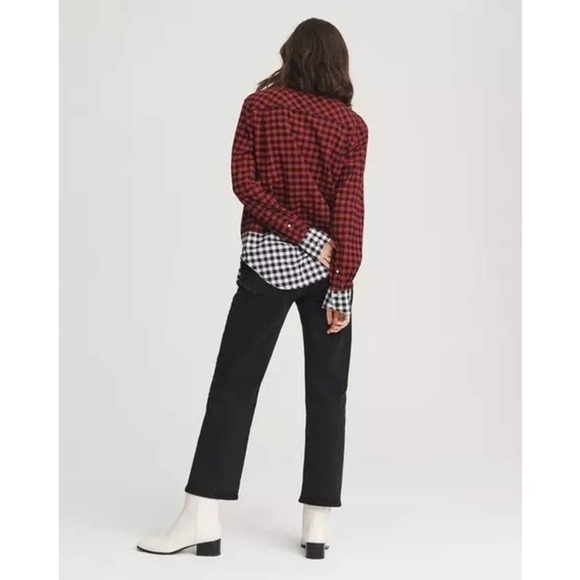 Rag & Bone S Birdie Shirt Gingham Button-Down - Picture 3 of 11